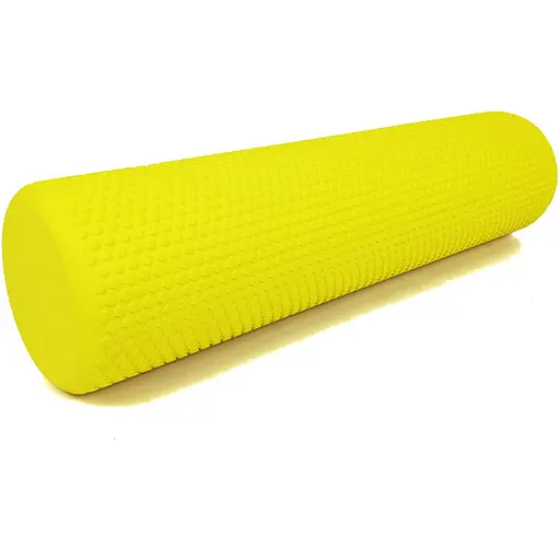 Массажный ролик EasyFit Foam Roller 60 см Желтый (EF-2032-Y) - фото 1
