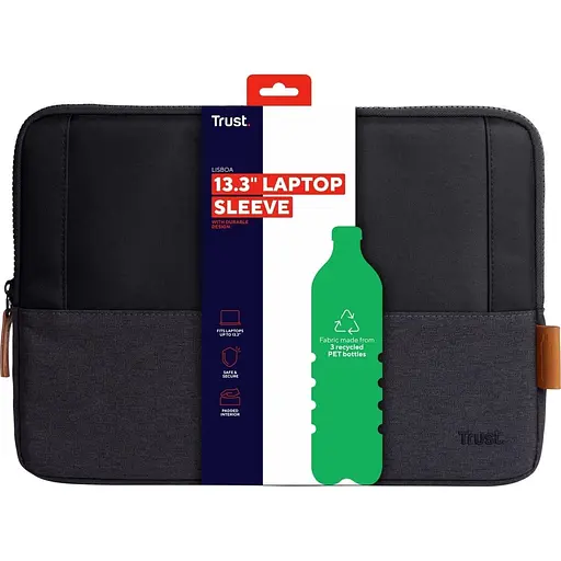 Чехол для ноутбука Trust Lisboa Sleeve 13", чорний (25350_TRUST) - фото 4