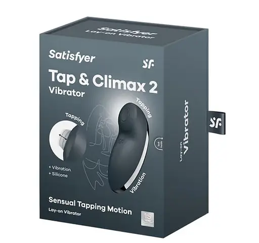 Вібратор для клітора Satisfyer Tap Climax 2 сірий - фото 4