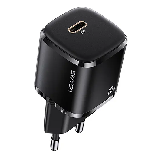 МЗП Usams US-CC124 T36 20W Super Si (1USB-C) Чорний