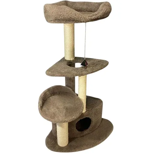 Дряпка Природа Містечко для котів кутова 55х56х117 см [CD] в асортименті - фото 2