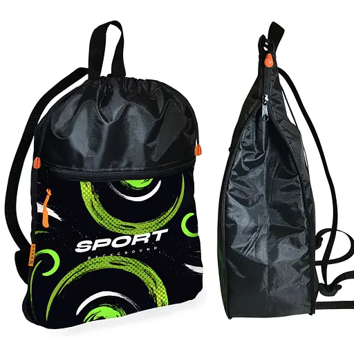 Рюкзак-мішок для взуття, спортивної форми Sport дитяча сумка для змінки з розширювачем (01401)