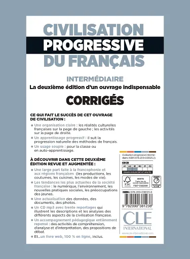 Civilisation Progr du Franc 2e Edition Interm Corriges - фото 2