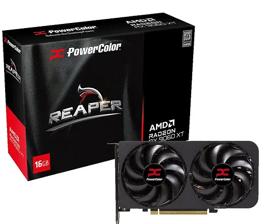 Видеокарта PowerColor AMD Radeon RX 9060 XT 16GB Reaper (RX9060XT 16G-A) (GDDR6, 128 bit, PCI-E v5.0 x16) - фото 5