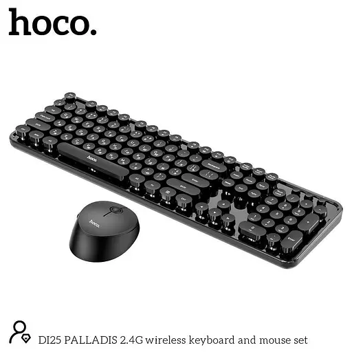 Набор Мышь и клавиатура HOCO DI25 PALLADIS 2.4G wireless keyboard and mouse set (Ukr/Ru/En) - фото 4