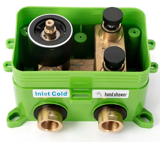 Душова система прихованного монтажу Rea Lungo Miler + Box White Matt 3 термостатом REA-P6614, Білий матовий - фото 6