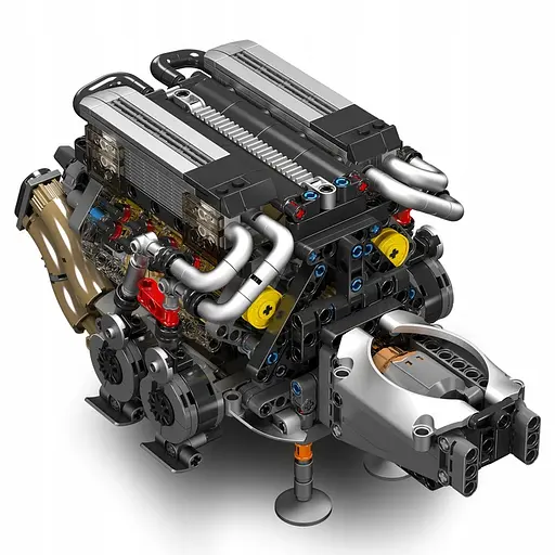 Конструктор двигатель W16 от Mould King TECHNIC шестицилиндровый для детей и взрослых, 952 деталей  - фото 5