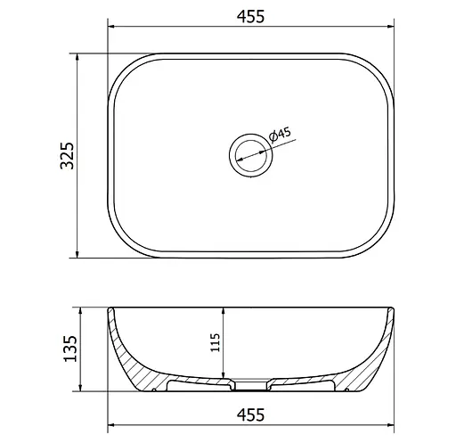 Умывальник Mexen Rita silver black matt накладной MEX-21084574, Хром - фото 6