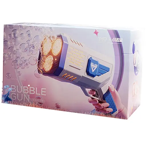 Пістолет з мильними бульбашками SHT 333-16 на 36 отворів + 2xbottle 150ml Blue - фото 3