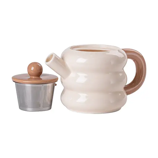 Чайний сервіз Donut порцеляновий на 6 персон, бежевий Yiwu HP-15-20 - фото 6