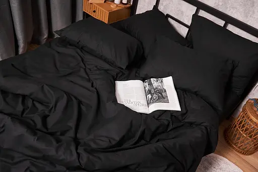 Пододеяльник Moon&Star Бязь Gold Люкс Black Полуторный 143x210 см - фото 5