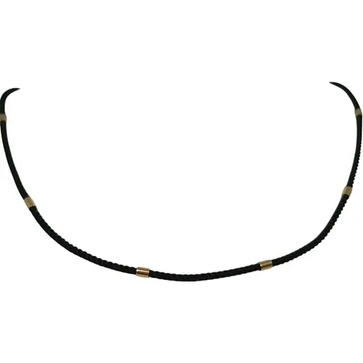Ювелірний шовковий шнурок Tango із золотими вставками. 950085 45