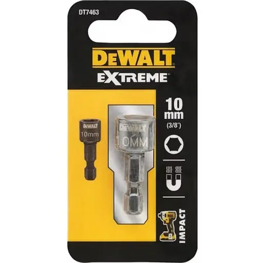 Головка торцевая DeWalt Extreme Impact магнитная 1/4" х 10 мм (DT7463) - фото 2