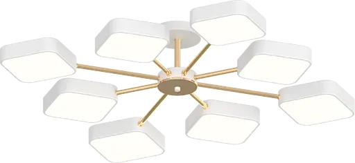 Люстра XI3351-8 белый + золото