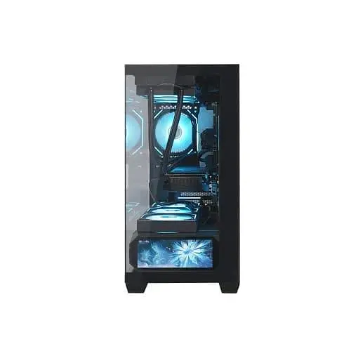 Корпус ALmordor QX25M LCD без блока питания, черный (ALQX25MBK_LCD) - фото 4