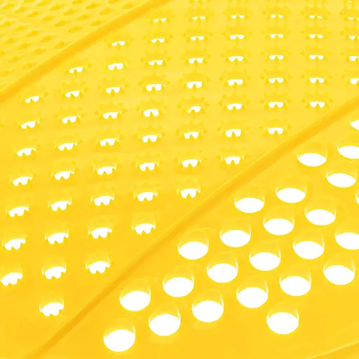 Терка пластмассовая круглая для детского питания и картофеля 24 см, Kitchette Желтый 84650 - фото 5