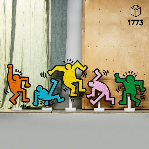 Конструктор LEGO Art Кіт Гарінґ — Танцюючі чоловічки 1773 деталей - фото 10