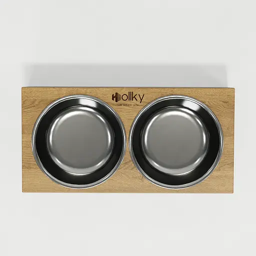 Hollky Base XS — миски на підставці для маленьких собак та котів (2 × 0,25 л) - фото 5