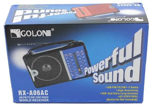 Мощный цифровой портативный FM радиоприемник Golon RX-A06AC - фото 3