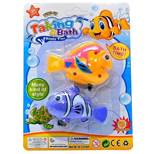 Водоплавающие заводные рыбки, 2 шт. в упаковке, M0981 (в ассортименте)