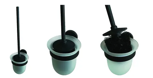 Резиновая крышка для туалетной щетки Bemeta Dark 131567411, Черный матовый - фото 2