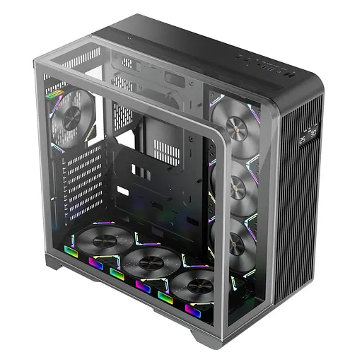 Корпус 1stPlayer RT7 Black без БЖ (RT7-BK) Без БП - фото 2