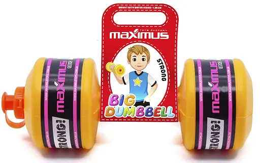 Гантель велика Максимус, харчовий пластик, спорт-гра, вага 1.35 кг