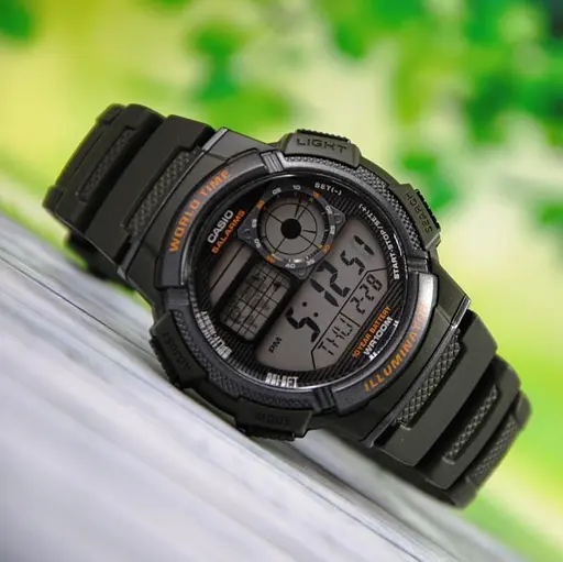 Мужские часы спортивные электронные качественные оригинал Япония Casio Collection AE-1000W-3AVEF - фото 4