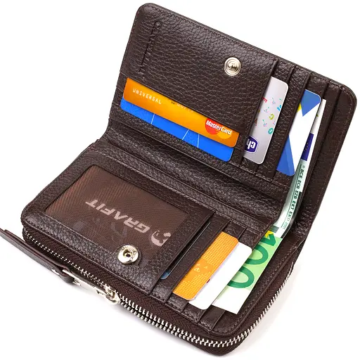 Жіночий шкіряний гаманець Canpellini 9.5х15.5х2.5 см acs0025562 - фото 3