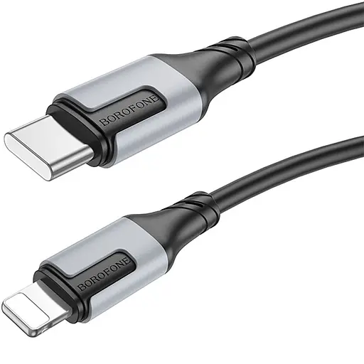 Дата кабель Borofone BX101 Creator 27W Type-C to Lightning (1m) Black - фото 2