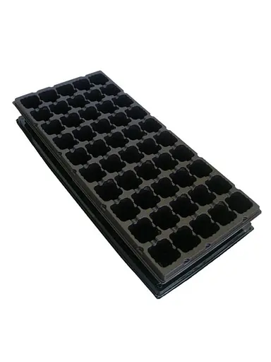 Кассета пластиковая для рассады с поддоном на 50 ячеек.