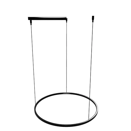 Підвісний стельовий світильник Babich Studio Ring 550 Black (RAL 9005) - фото 4