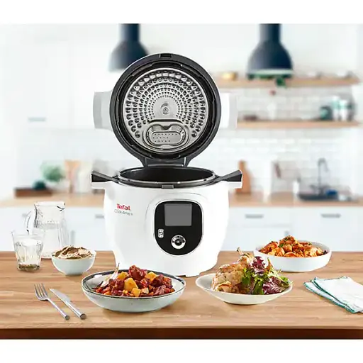 Мультиварка Tefal Cook4Me+ CY851130 6л 1600Вт 6 програм додаток 150 рецептів біло-сіра - фото 4