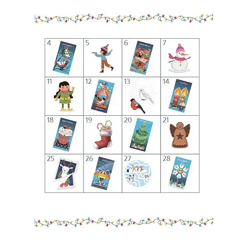Адвент с поделками и заданиями 4-6 лет АДВ009, 15 шаблонов - фото 6