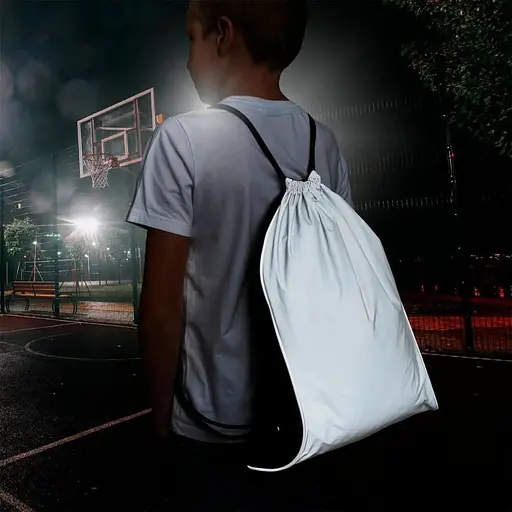 Рюкзак-мішок світловідбиваючий Schwarzwolf Denison сірий (F3510100AJ3) - фото 4