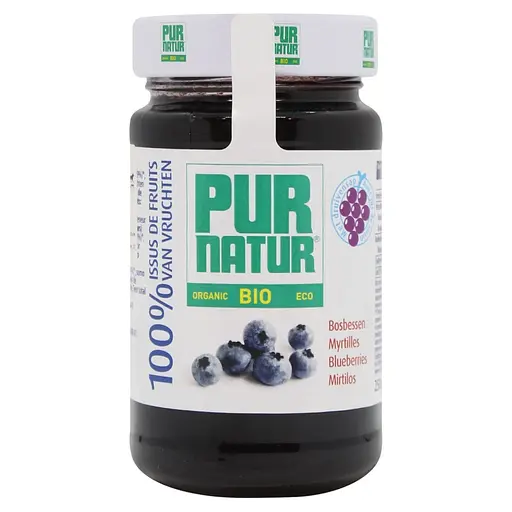 Джем з чорниці Pur Natur без додавання цукру, органічний 250 г