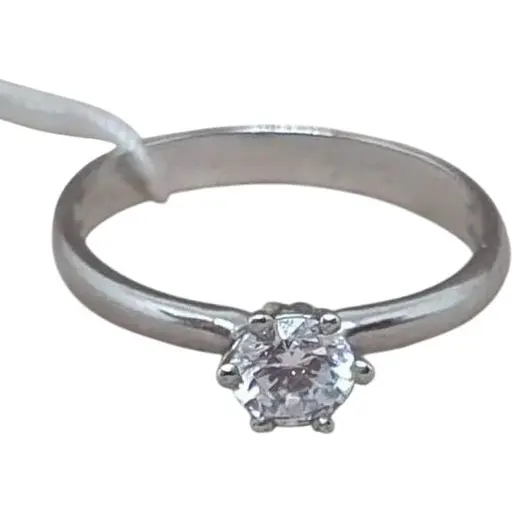 Серебряное кольцо Агни МАША с фианитом. 1115/1Р-CZ 16