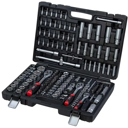 Набор торцевых насадок и бит Ultra 1/4", 3/8", 1/2" 172 шт CrV Taiwan (6003232) - фото 1