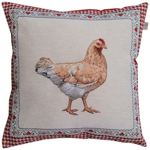 Наволочка гобеленовая Прованс Добробут Курочка 45х45 см (44434) - фото 1