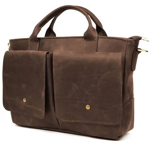 Сумка-портфель мужская на плечо с ручками TARWA 36х27х10 см sum0028424 - фото 5