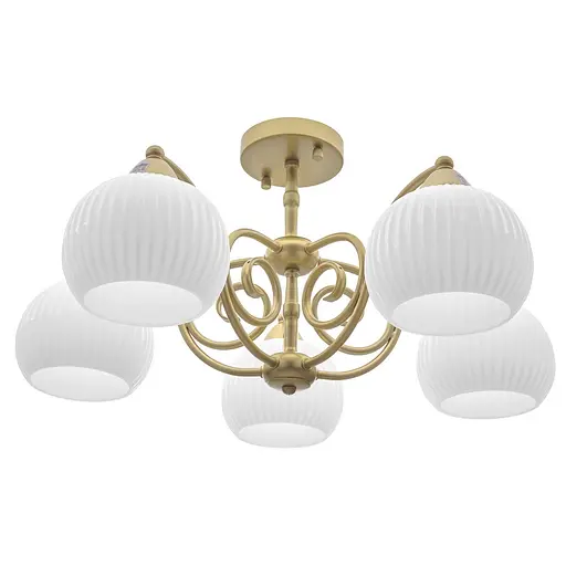 Люстра потолочная Brille классическая E27 60W G (BR-01459C/5)