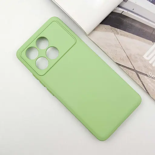 Чохол Lakshmi Silicone Cover Full Camera (A) для Xiaomi Poco X6 Pro Зелений / Pistachio - фото 2