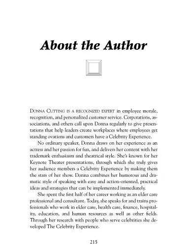 The Celebrity Experience: Insider Secrets to Delivering Red Carpet Customer Service - фото 13