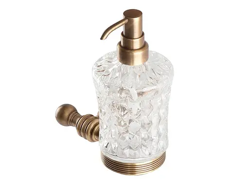 Дозатор для рідкого мила Kugu Hestia antique 914A, Бронза - фото 1