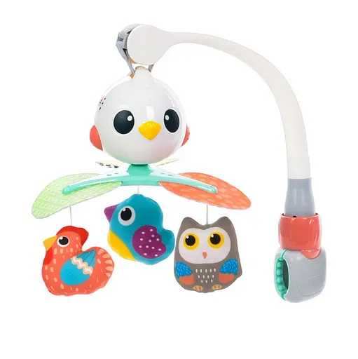 Музыкальный мобиль "Птичка" E 995 Hola, на кроватку, коляску, карусель, в коробке (6903317508945) - фото 1