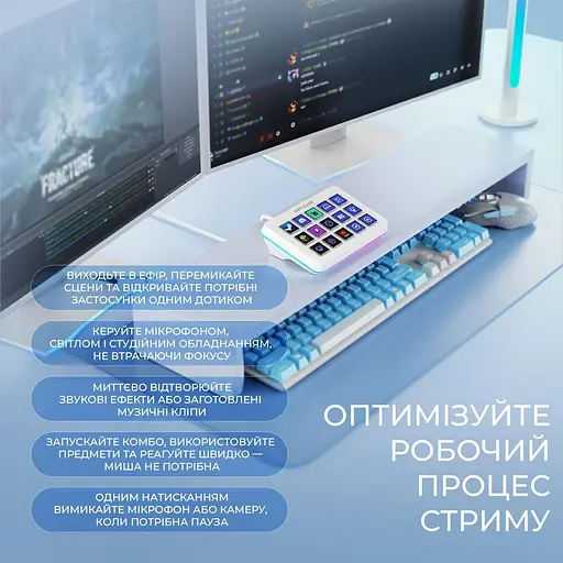 Контролер для стримінгу Fifine Ampligame Stream Deck D6W [152664] - фото 14