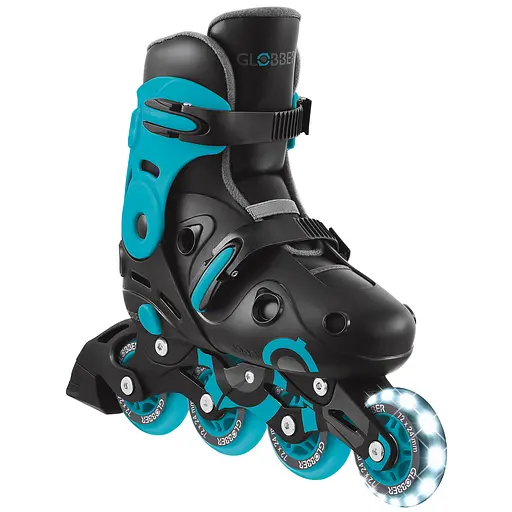 Роликовые коньки Globber Go Scates Lights р.34-37 до 60 кг 5+ лет Аква (785-100) - фото 4