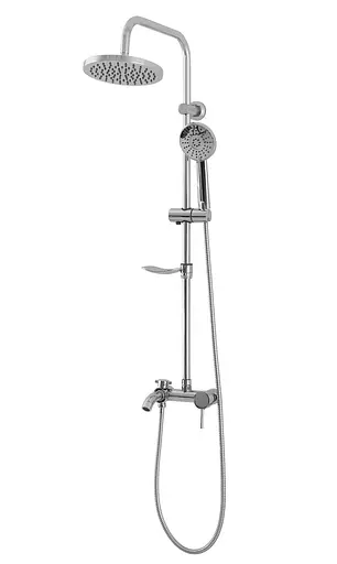 Душова система Rea Luis chrome хром з виливом REA-P7007, Хром - фото 5