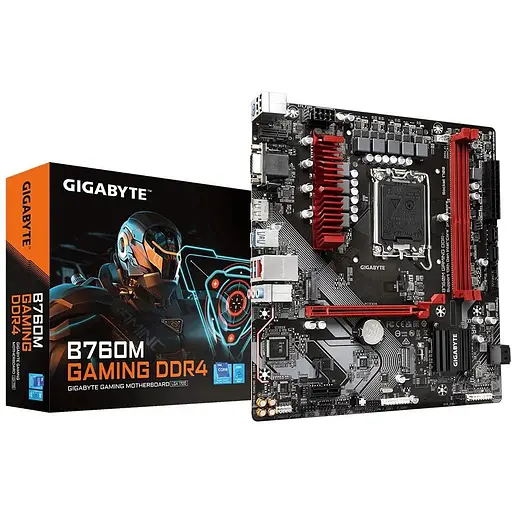 Материнская плата Gigabyte B760M Gaming DDR4 s1700 B760 2xDDR4 HDMI DP mATX - фото 5