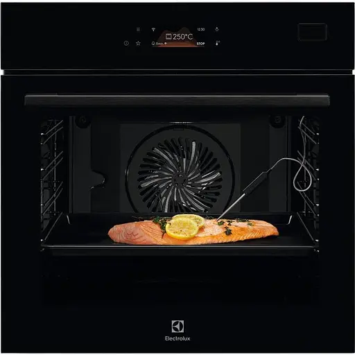 Духовой шкаф электрический Electrolux 70 л А++ пара дисплей конвекция функция пароварки телескопические направляющие черный